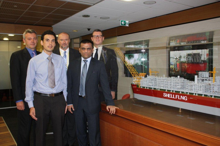 KT Maritime Team with Shell Prelude FLNG's Lego Model