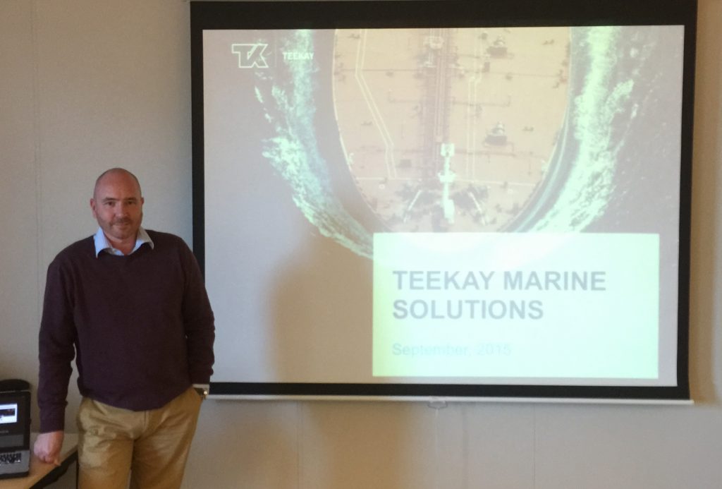 Stephen Davidson presenting on Teekay Tankers' SPT Acquisition