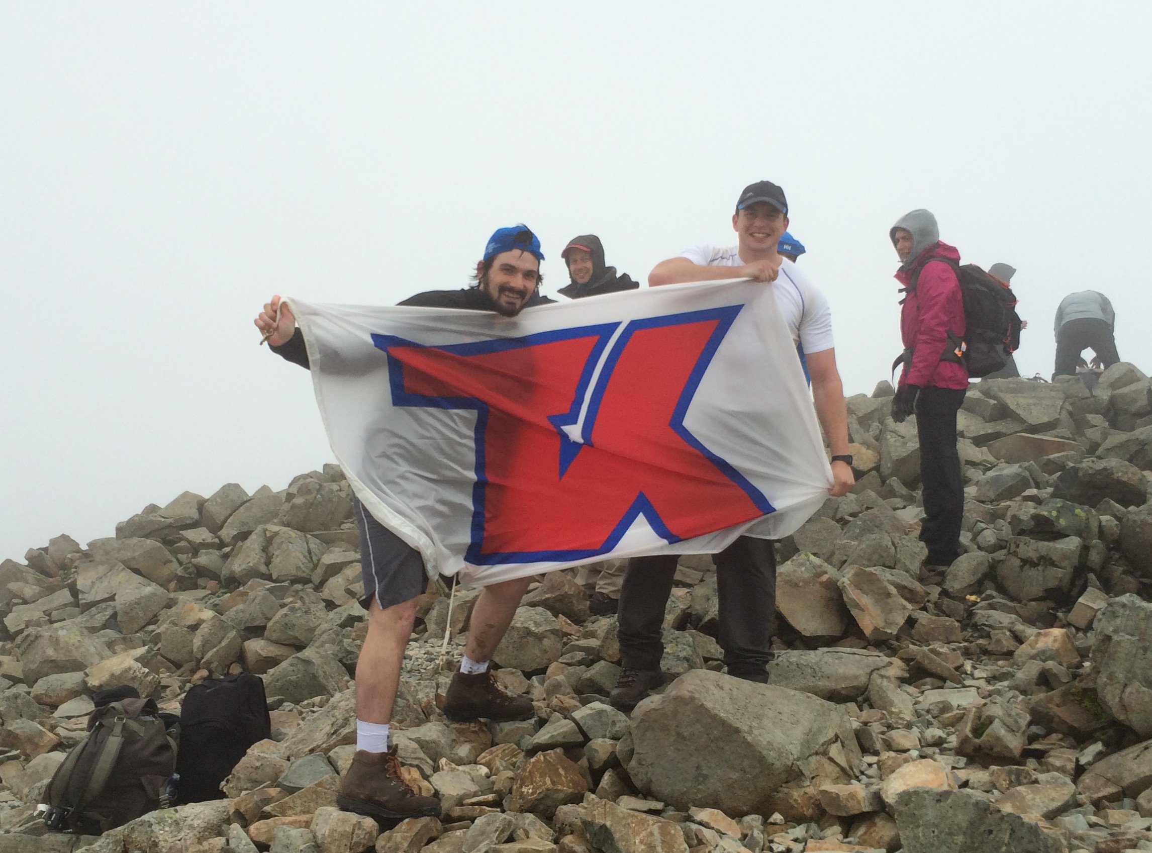 Euan & Michael during the 24 Peaks Challenge