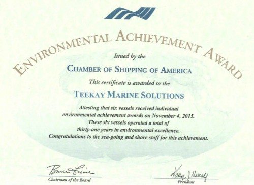 Teekay-Environmental-Achievement-Award-2014-1