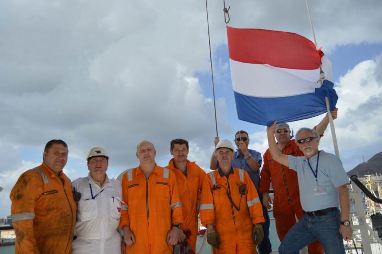 ALP Hoisting Flag