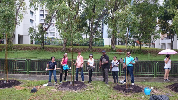 Teekay Singapore Partakes in a Tree Planting Session