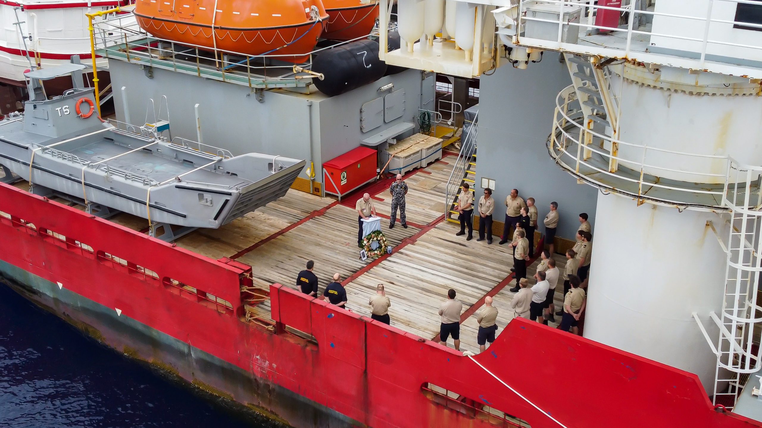 A Unique Tribute To Hmas Sydney Ii On Board The Adv Ocean Protector 